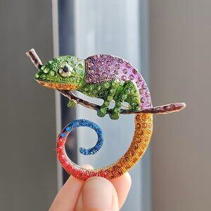 Lizard Chameleon Brooch Various Colors Available Z363